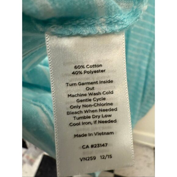 Talbots NWT Blue White Stripe Sleeveless Criss Cross Back Knit Dress 1X Plus Siz - Picture 5 of 6